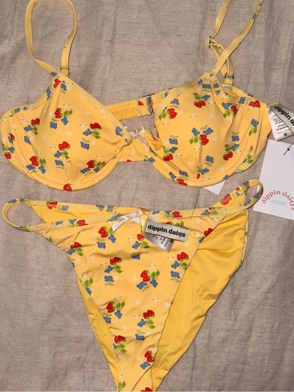 Dippin Daisys Yellow Bikini Set